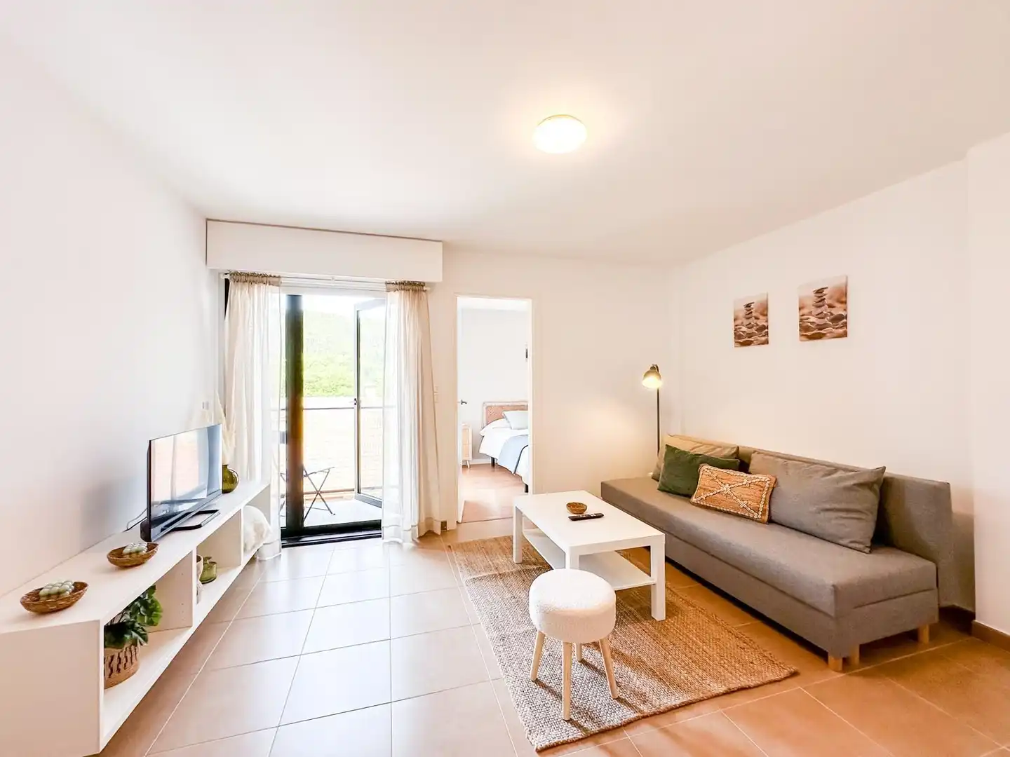 Sala d'estar de Apartament en venda en Fisterra amb Calefacció, Terrassa i Traster