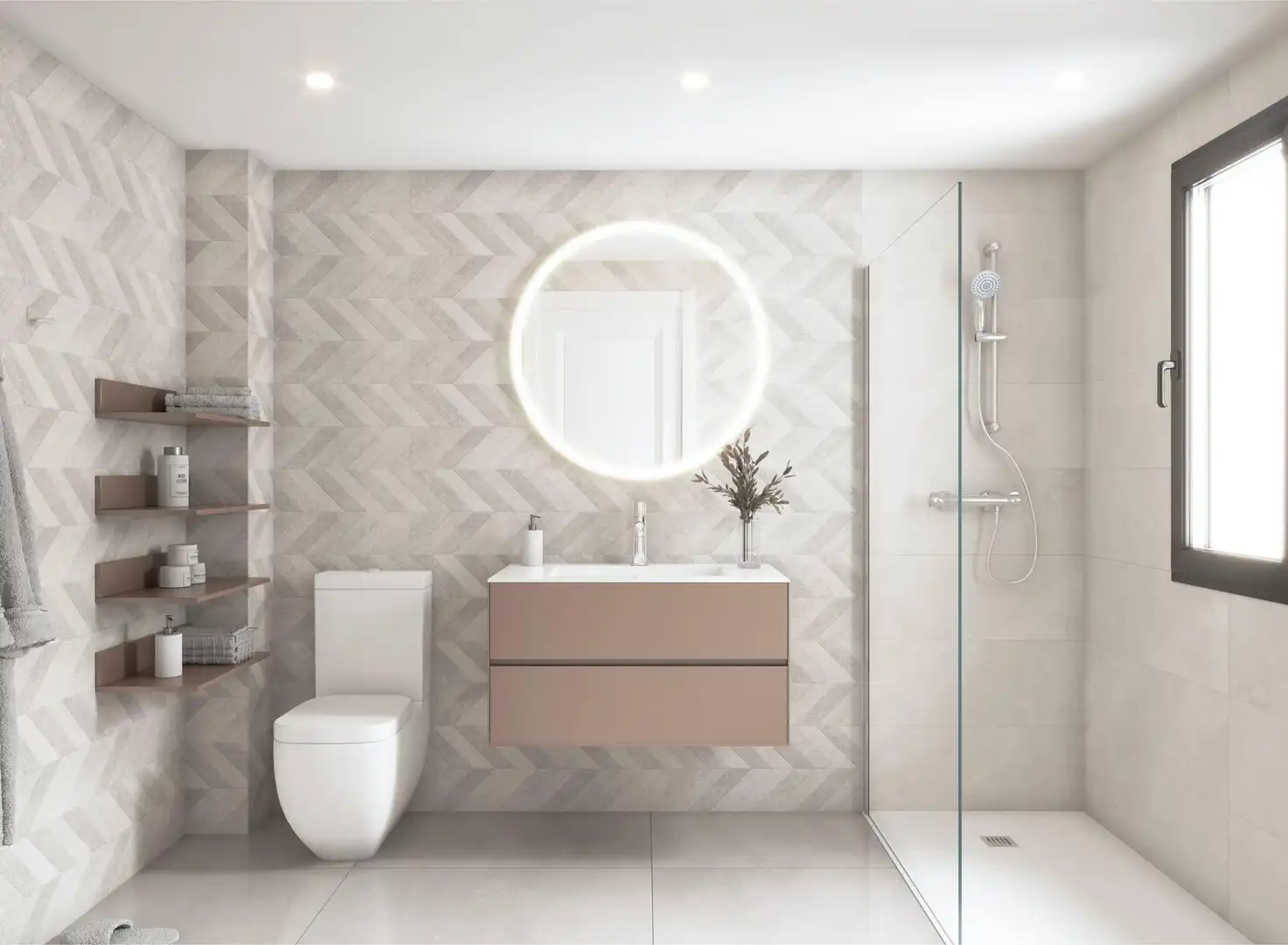 Bany de Apartament en venda en Mijas amb Aire condicionat, Terrassa i Traster