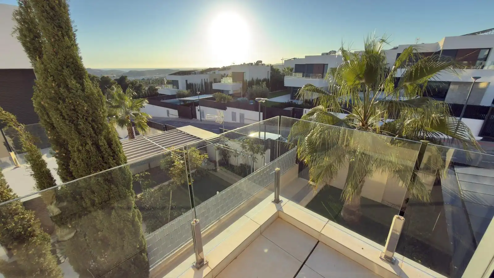 Terraza de Casa o chalet de alquiler en Finestrat con Aire acondicionado, Calefacción y Jardín privado