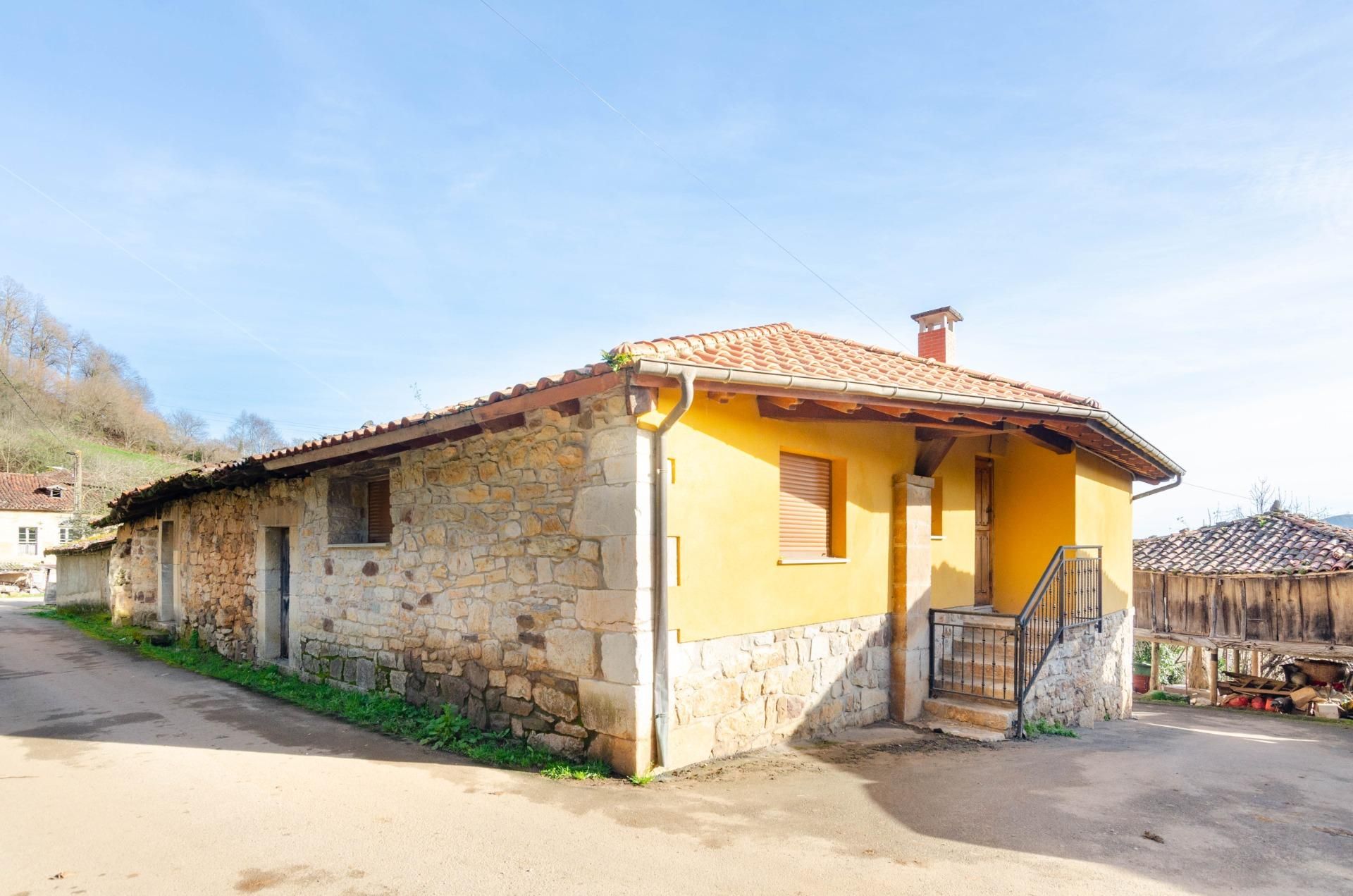 Vista exterior de Casa o xalet en venda en Grado amb Jardí privat i Traster