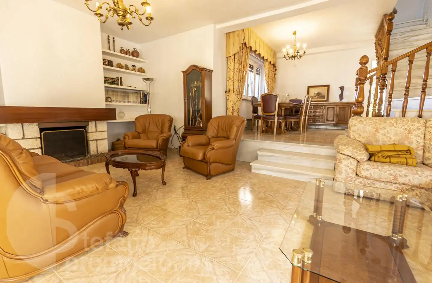 Living room of Houses for sale in Málaga  with Air Conditioner, Private garden and Terrace