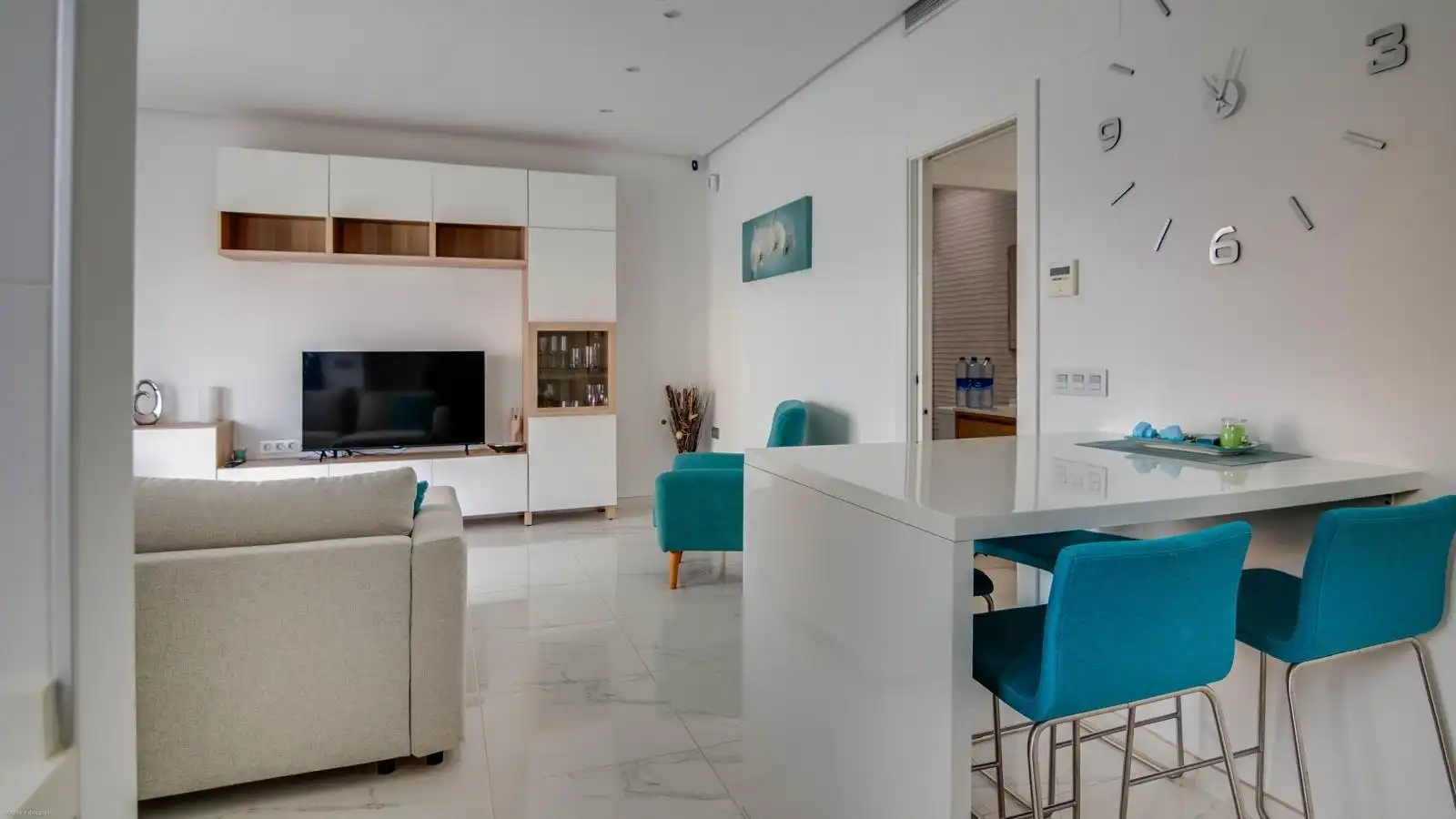 Sala d'estar de Casa o xalet en venda en San Javier amb Aire condicionat, Calefacció i Jardí privat