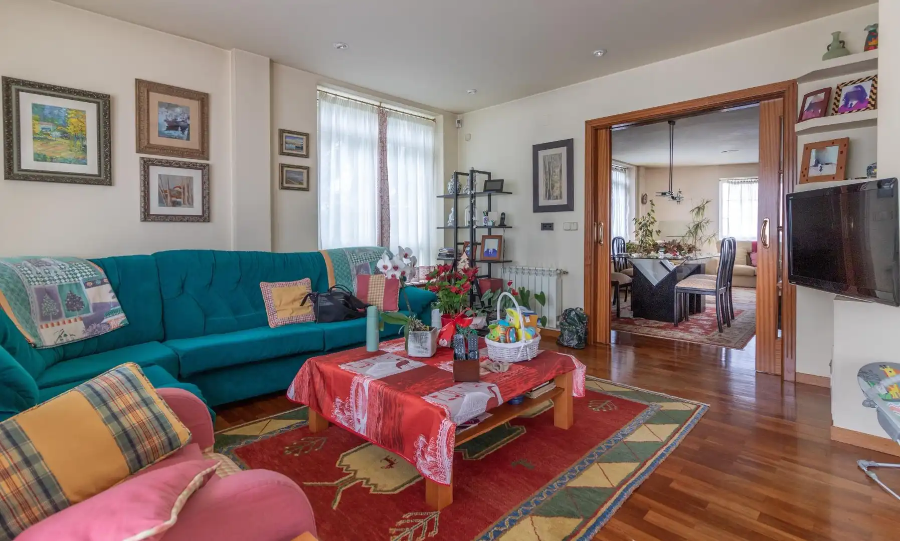 Sala de estar de Casa o chalet en venta en A Coruña Capital  con Jardín privado, Terraza y Trastero