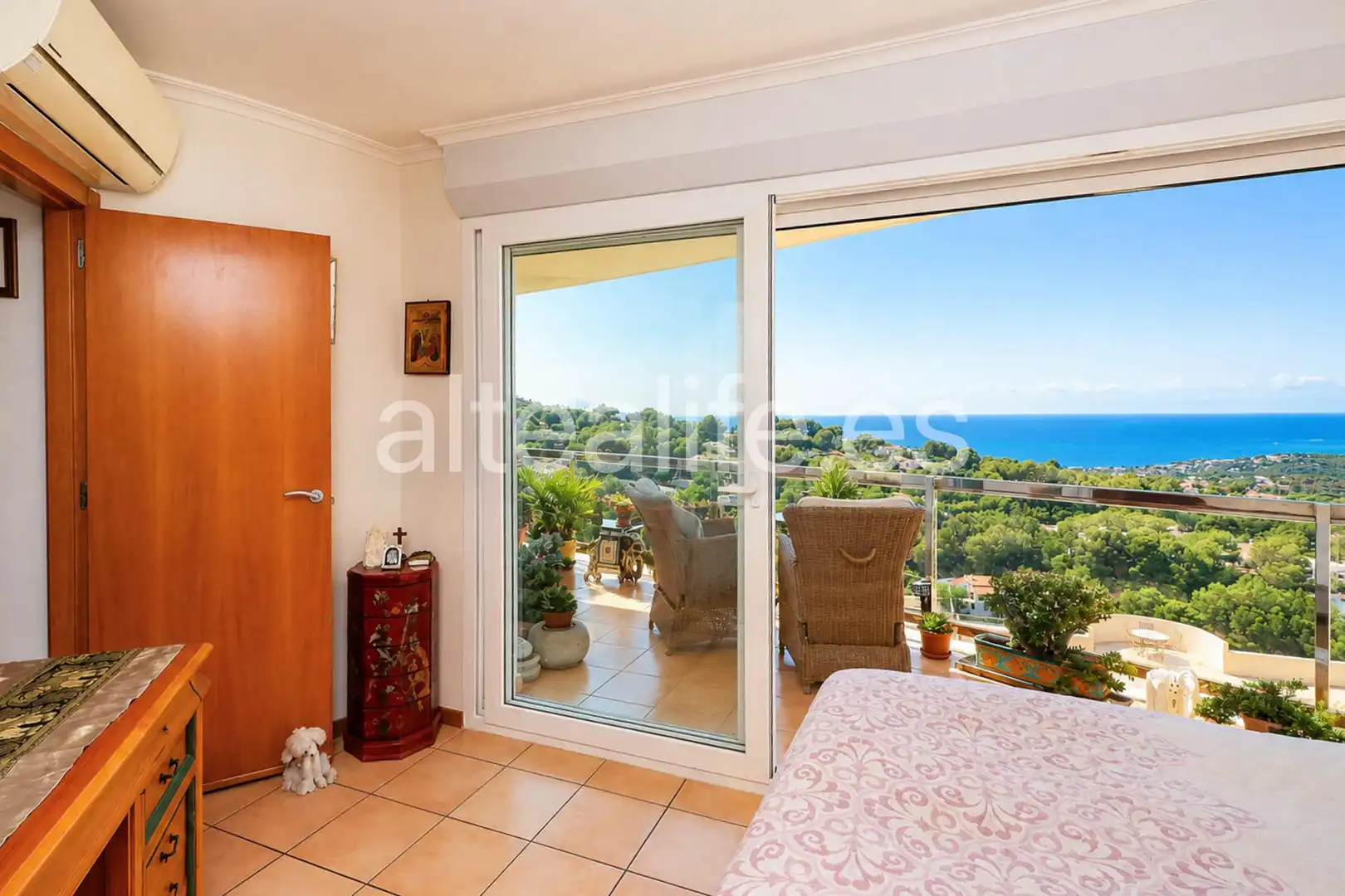 Dormitori de Apartament en venda en Altea amb Aire condicionat, Terrassa i Forn