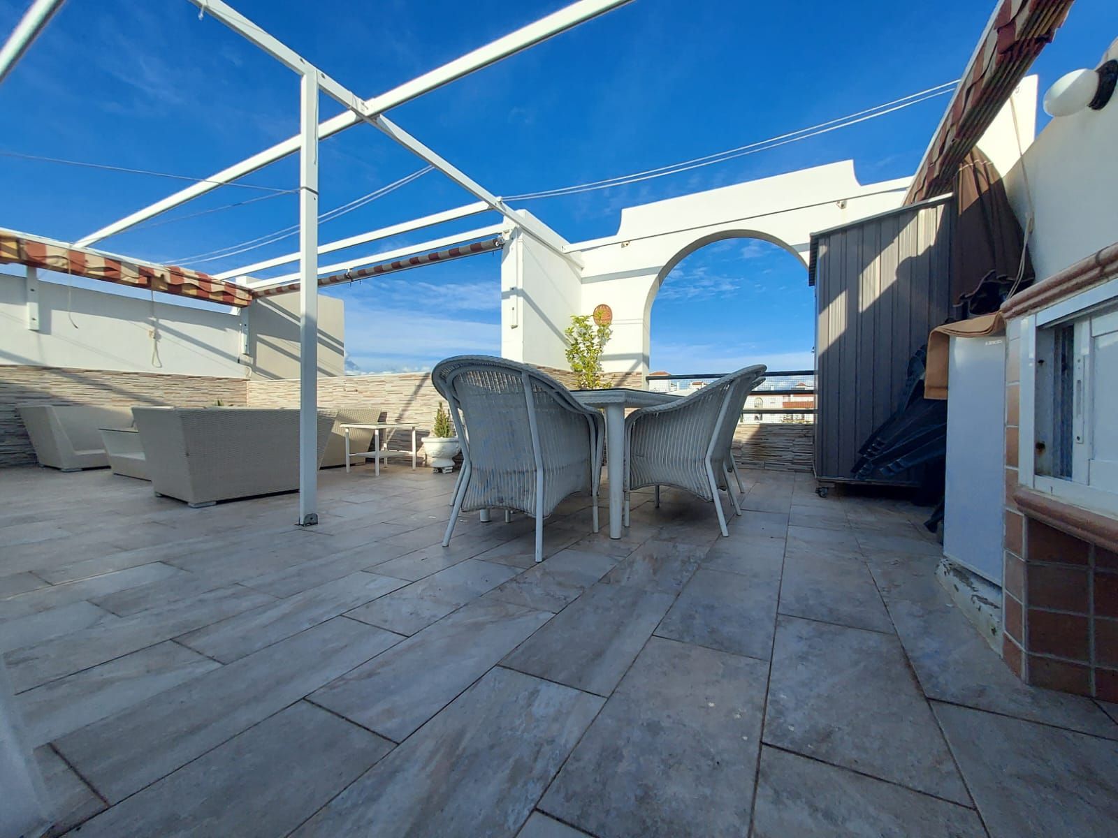 Terrace of Flat for sale in Estepona  with Air Conditioner, Heating and Private garden