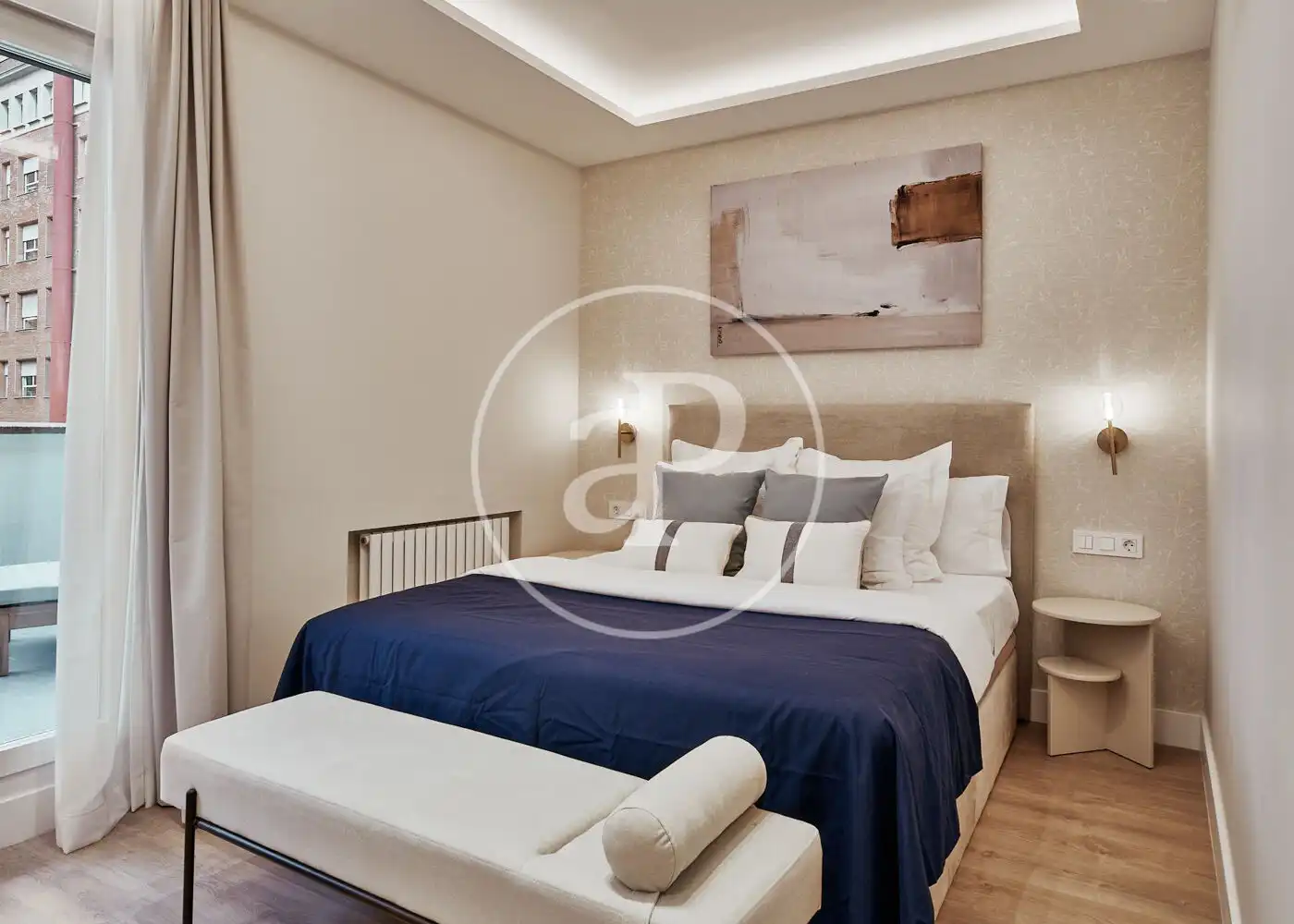 Bedroom of Flat for sale in Madrid  with Air Conditioner, Heating and Terrace