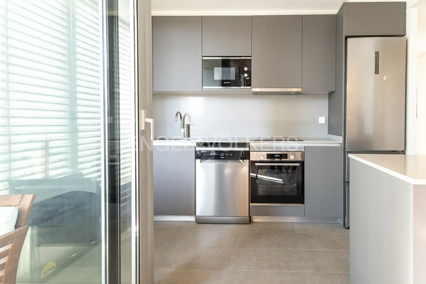 Kitchen of Flat for sale in Sant Adrià de Besòs  with Air Conditioner, Heating and Parquet flooring