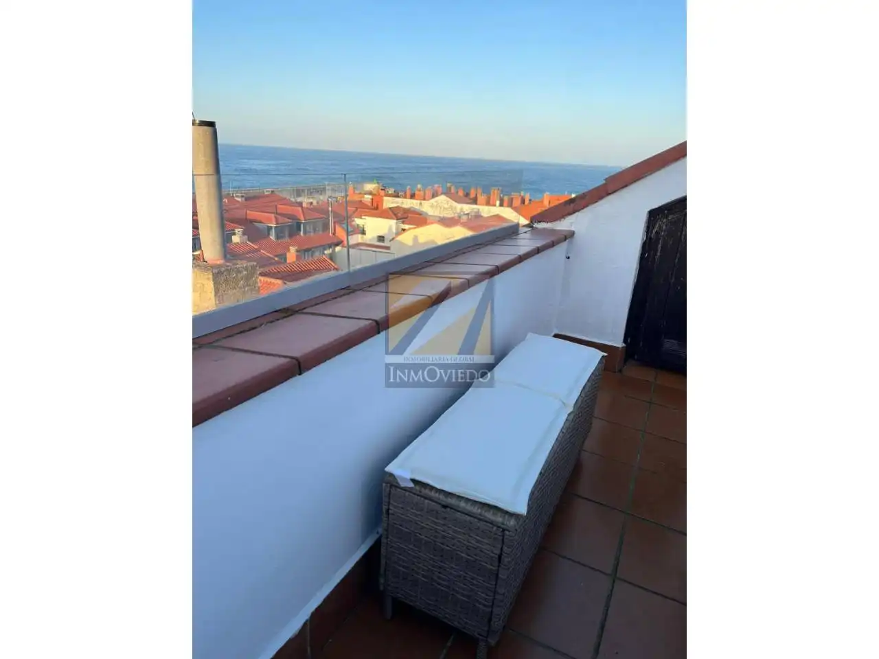 Balcony of Attic for sale in Llanes  with Heating, Terrace and Furnished