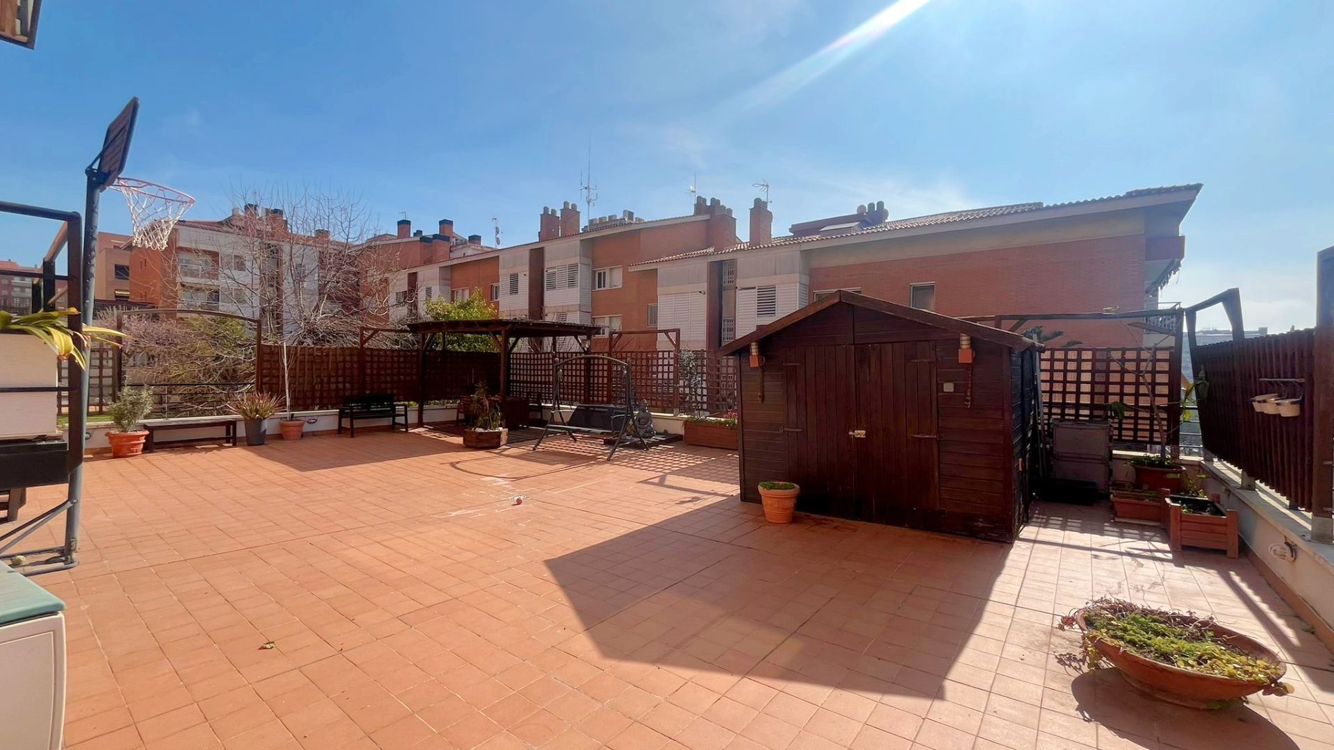 Terrace of Flat for sale in Sant Feliu de Llobregat  with Air Conditioner, Heating and Parquet flooring