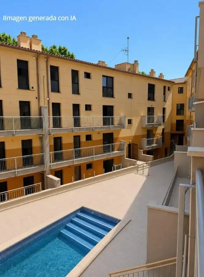 Vista exterior de Piso en venta en Les Borges Blanques con Trastero y Piscina comunitaria
