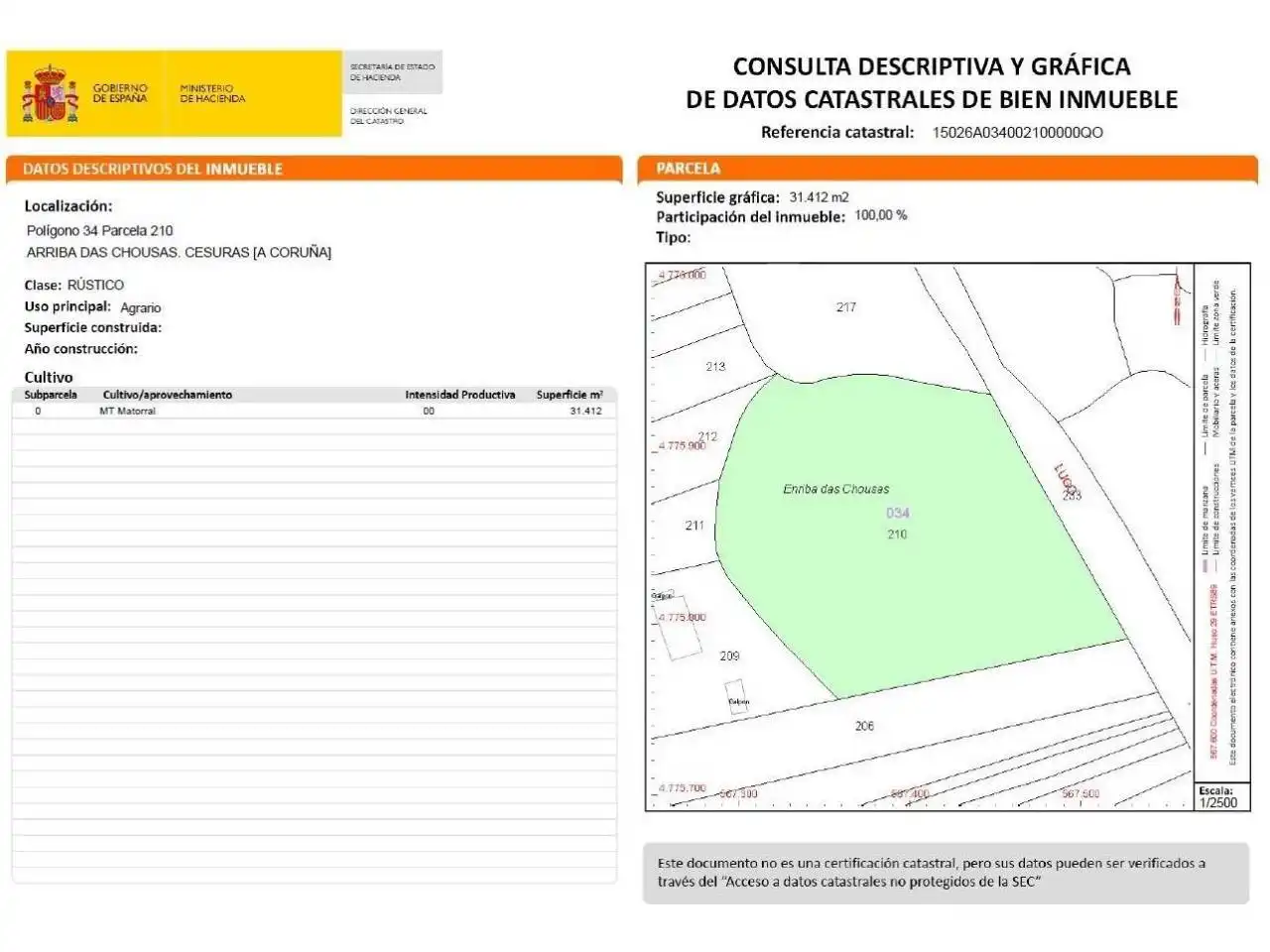 Rural land for sale in Mesía, imagen 6