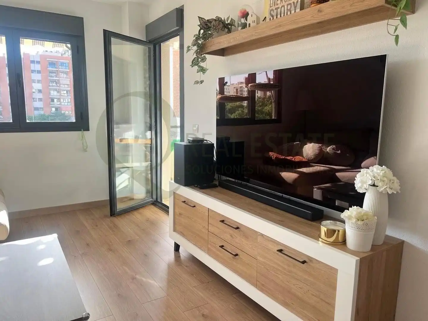 Living room of Flat for sale in Alicante / Alacant  with Air Conditioner, Heating and Private garden