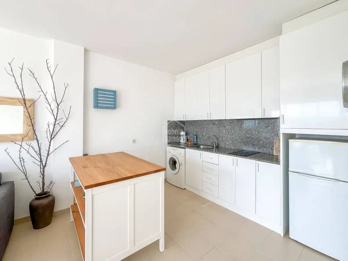 Cuina de Apartament en venda en Es Mercadal amb Calefacció, Terrassa i Moblat