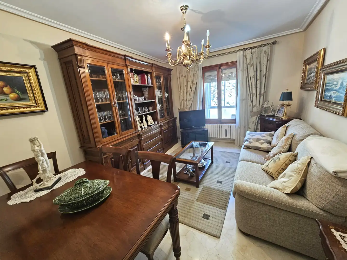 Sala de estar de Casa o chalet en venta en Arcos de Jalón con Aire acondicionado, Calefacción y Jardín privado