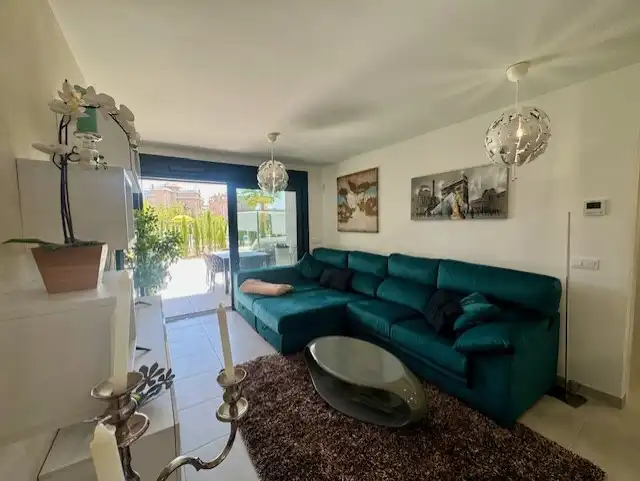 Living room of Flat for sale in Sant Llorenç des Cardassar  with Air Conditioner, Terrace and Furnished