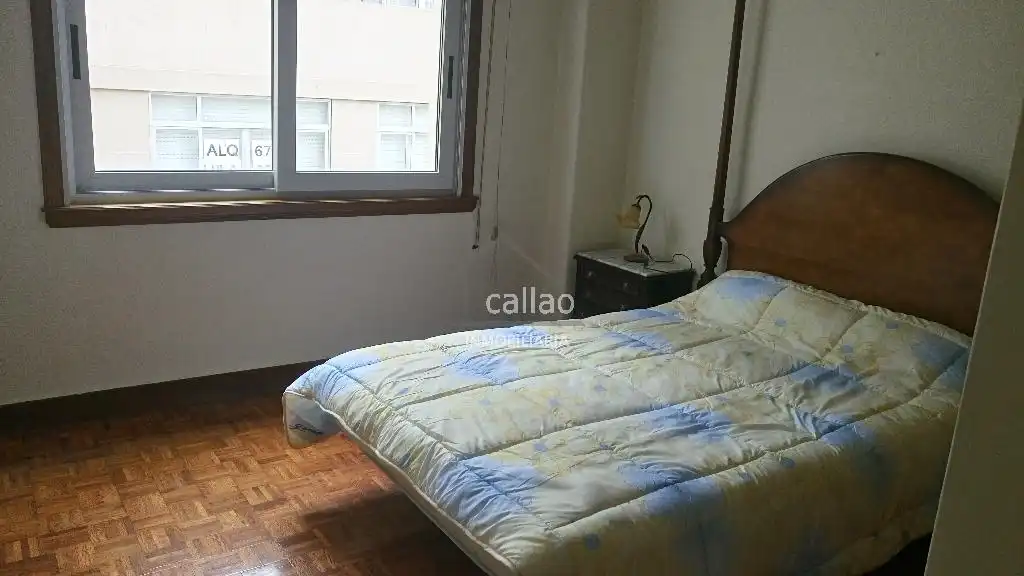 Bedroom of Flat for rent in Ferrol  with Heating, Furnished and Balcony
