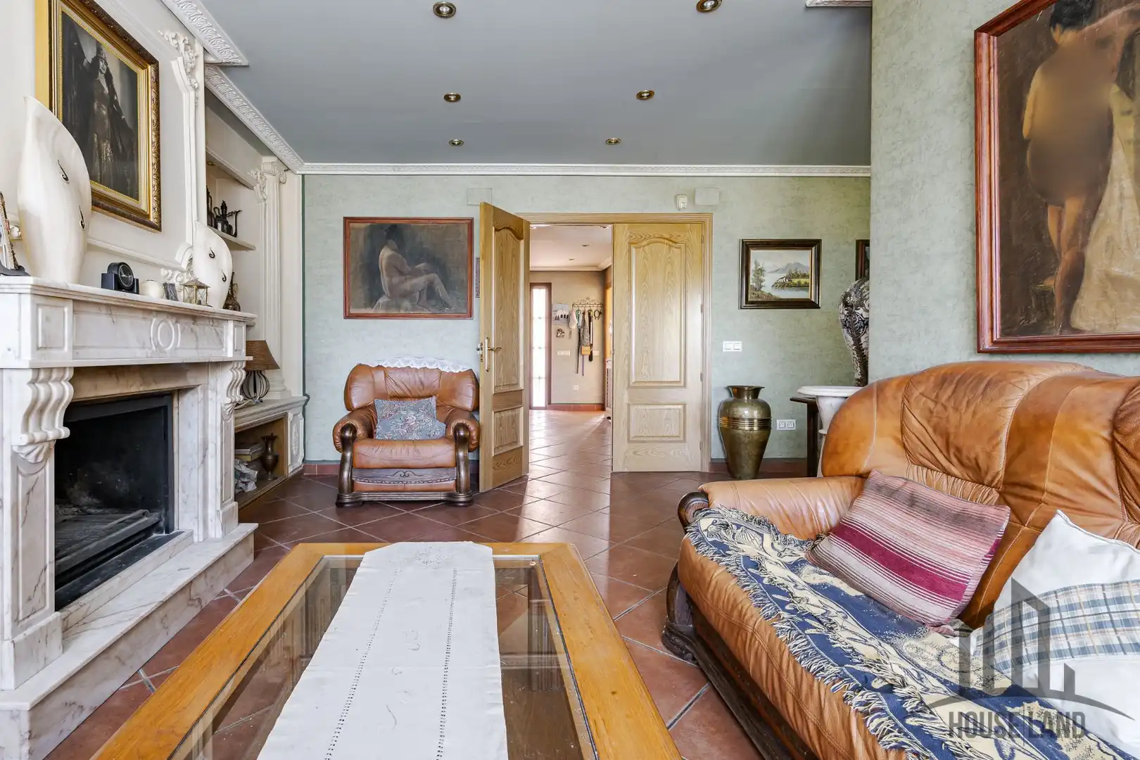 Sala d'estar de Casa o xalet en venda en Uceda amb Calefacció, Jardí privat i Terrassa