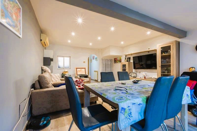 Dining room of Single-family semi-detached for sale in  Madrid Capital  with Air Conditioner, Heating and Parquet flooring