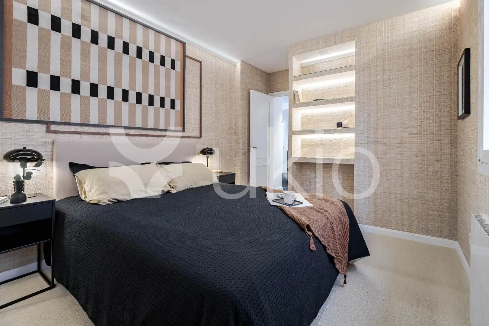 Habitación de Apartamento de alquiler en Madrid con Aire acondicionado, Calefacción y Terraza