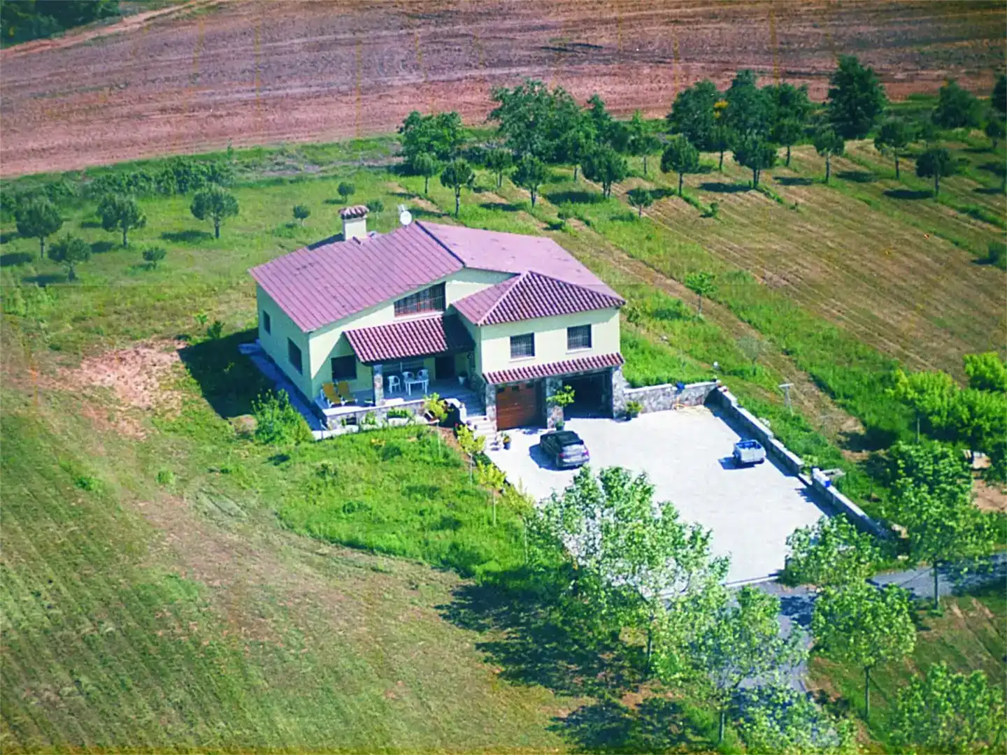 Vista exterior de Finca rústica en venda en Vilobí d'Onyar amb Balcó