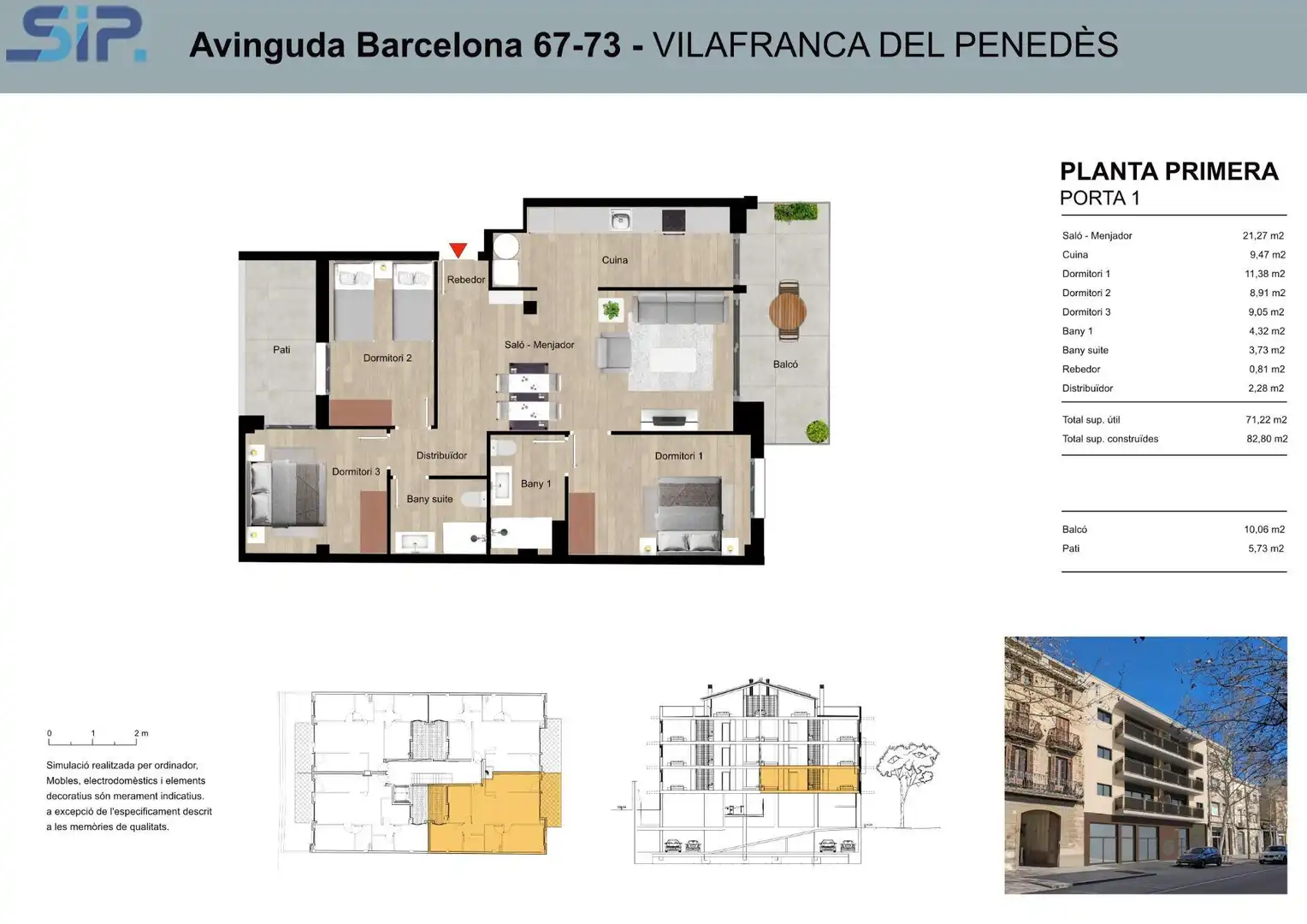 Piso en venta en Vilafranca del Penedès con Calefacción y Terraza
