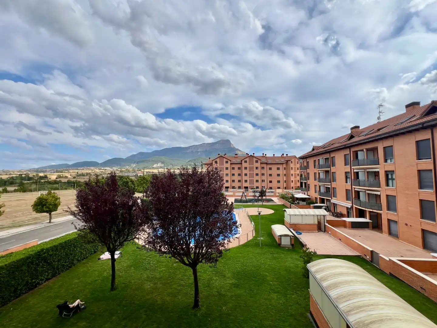 Terrace of Flat for sale in Jaca  with Heating, Parquet flooring and Terrace