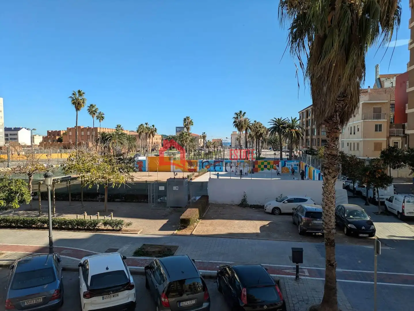 Außenansicht von Wohnungen zur Miete in Valencia mit Klimaanlage, Heizung und Möbliert