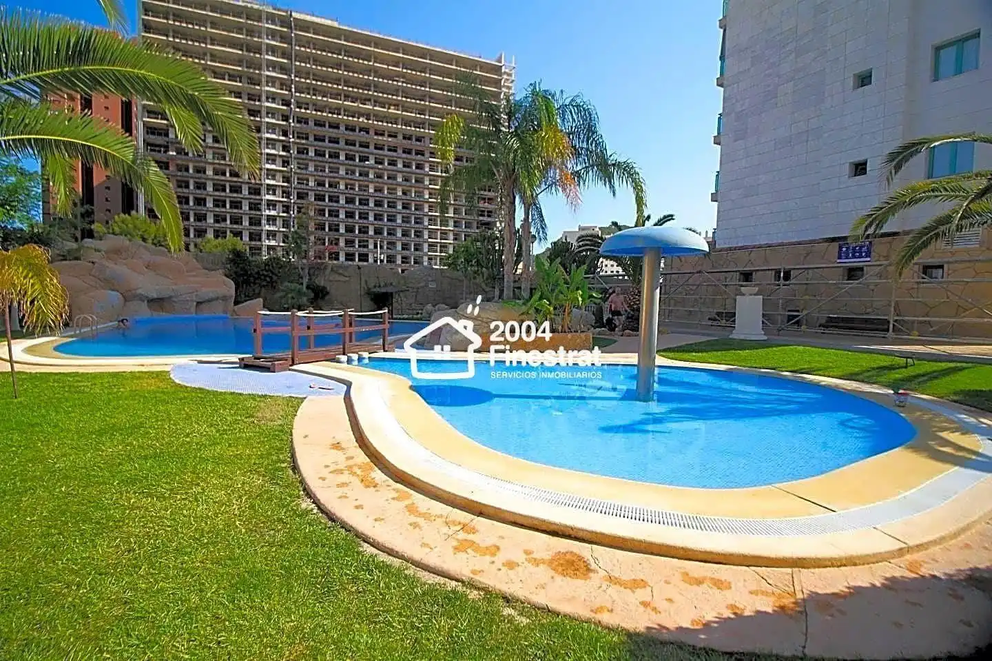Schwimmbecken von Wohnung zum Verkauf in Villajoyosa / La Vila Joiosa mit Klimaanlage, Terrasse und Gemeinschaftspool