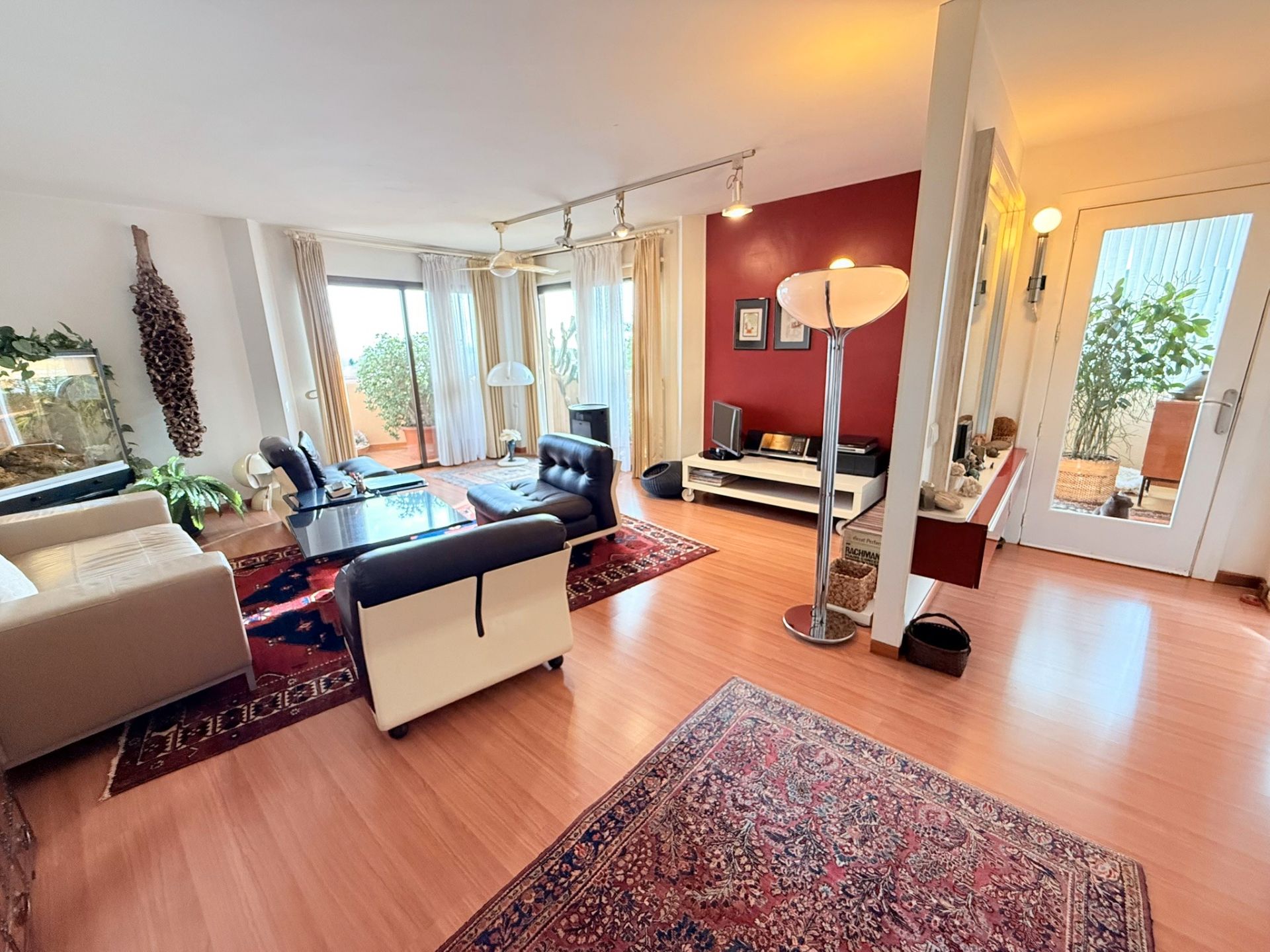 Sala de estar de Piso en venta en  Palma de Mallorca con Aire acondicionado, Jardín privado y Parquet