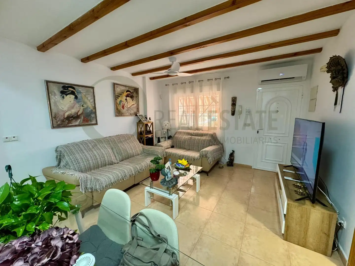 Sala de estar de Casa o chalet en venta en Santa Pola con Aire acondicionado, Calefacción y Jardín privado