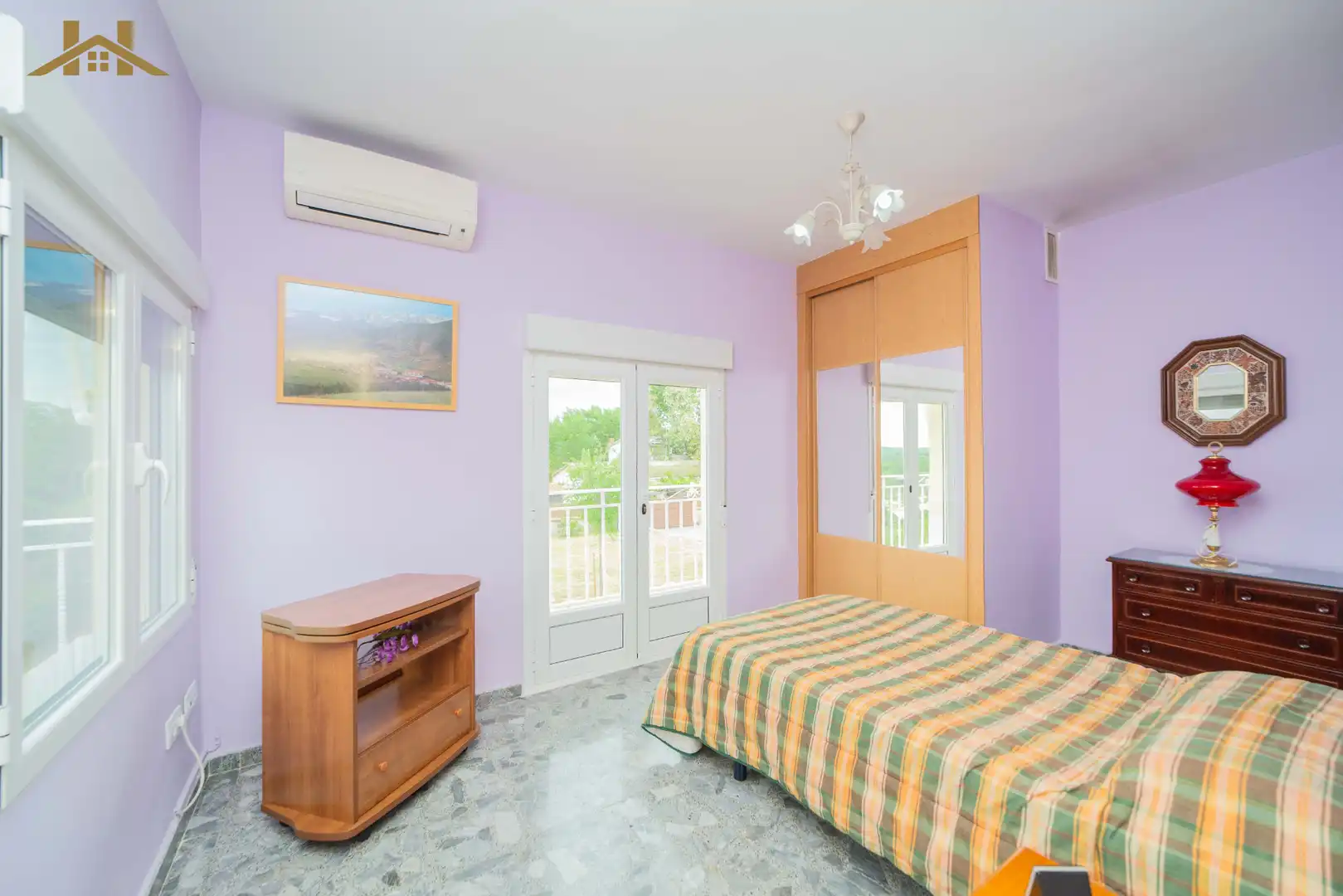 Habitación de Casa o chalet en venta en Aldea del Fresno con Aire acondicionado, Calefacción y Jardín privado