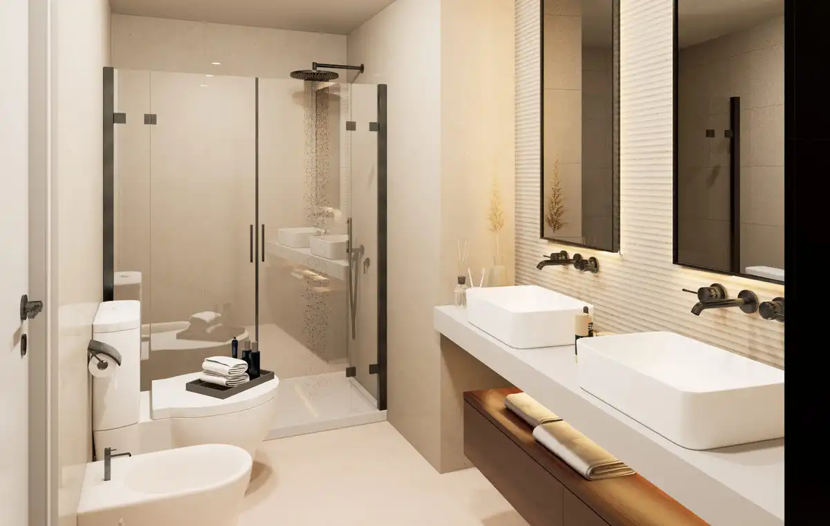Badezimmer von Maisonette zum Verkauf in Marbella mit Terrasse und Abstellraum