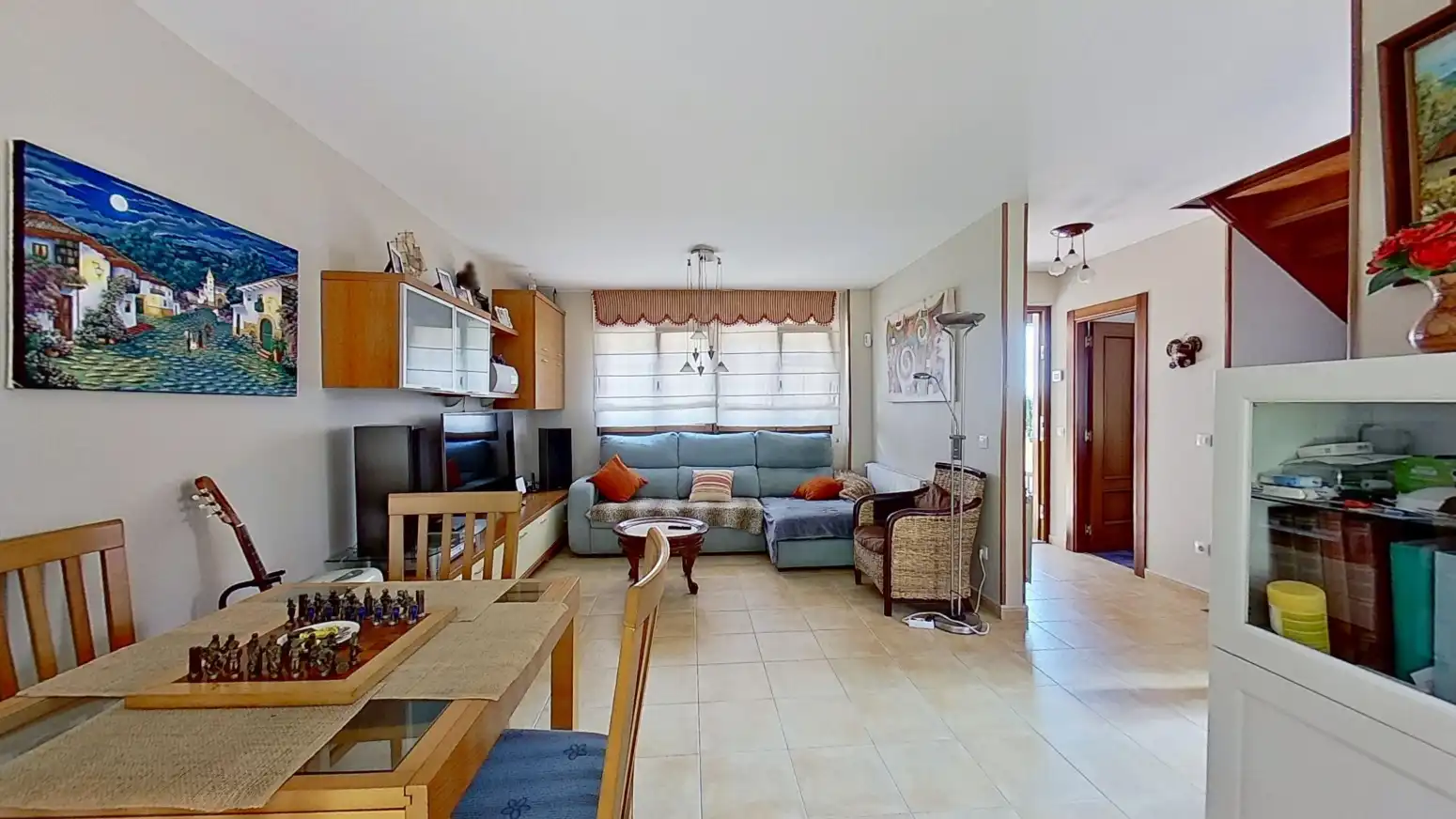 Sala d'estar de Casa adosada en venda en Suances amb Calefacció i Terrassa