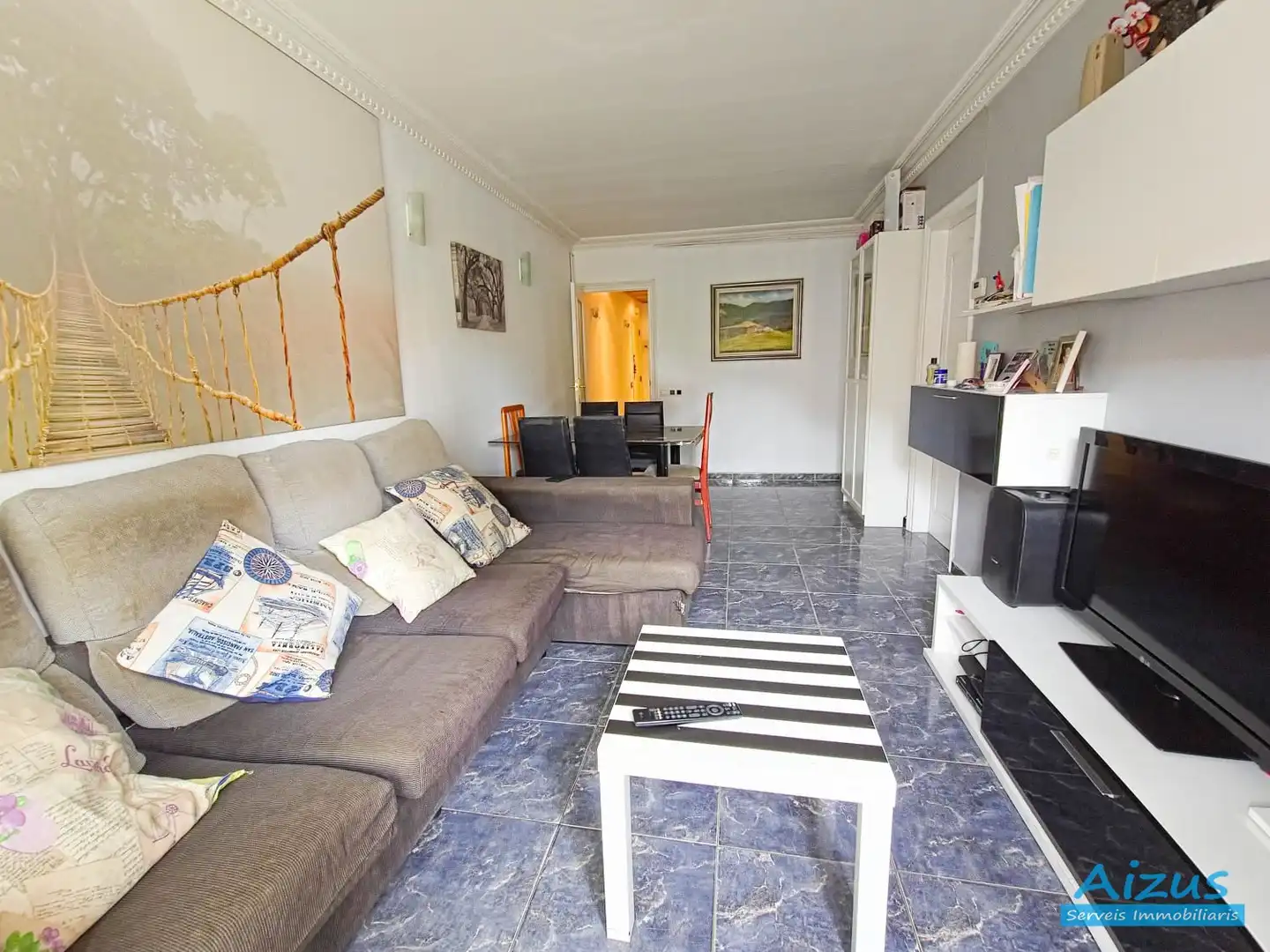 Wohnzimmer von Wohnung zum Verkauf in Ripollet mit Heizung und Ofen