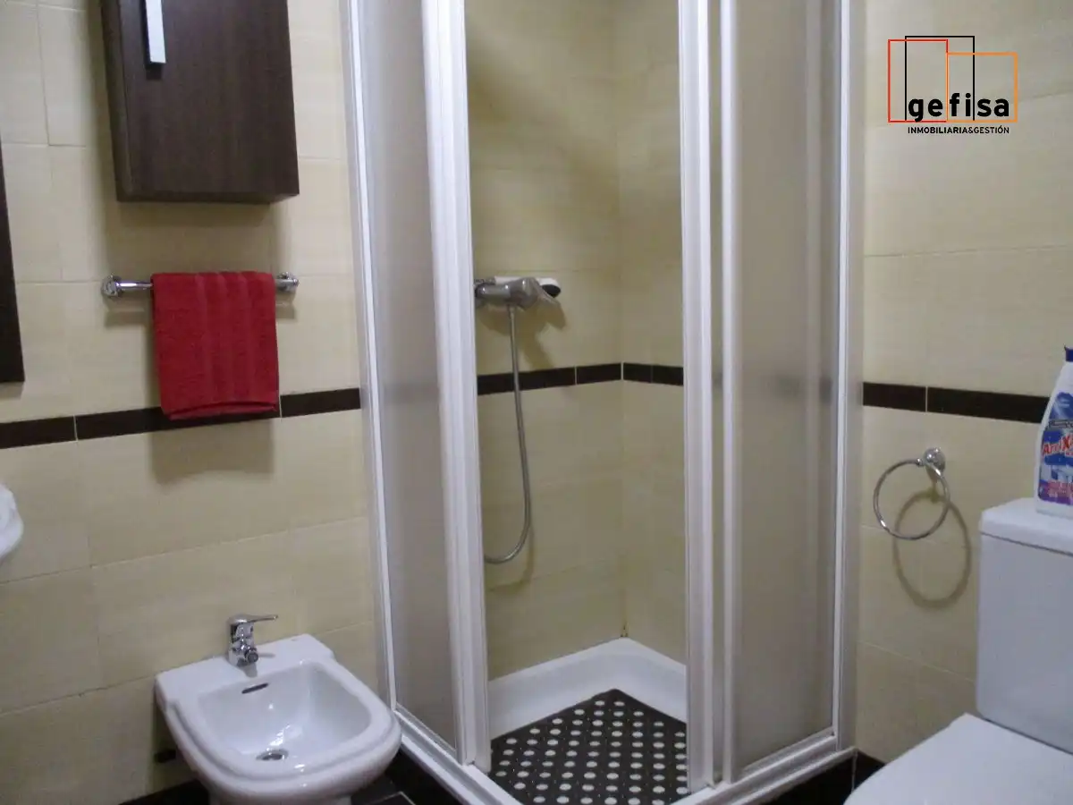 Baño de Apartamento de alquiler en Valdepeñas con Calefacción, Amueblado y Balcón