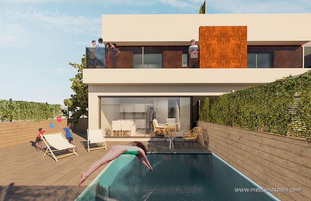 Piscina de Casa o xalet en venda en Pilar de la Horadada amb Terrassa i Piscina