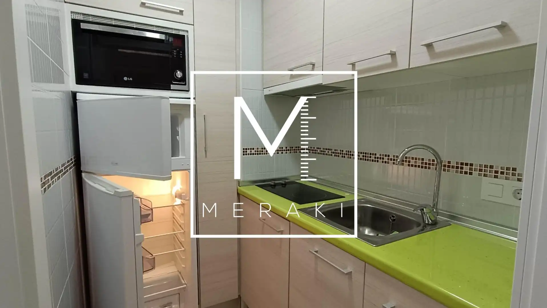 Cocina de Estudio en venta en Calpe / Calp con Calefacción, Amueblado y Piscina comunitaria