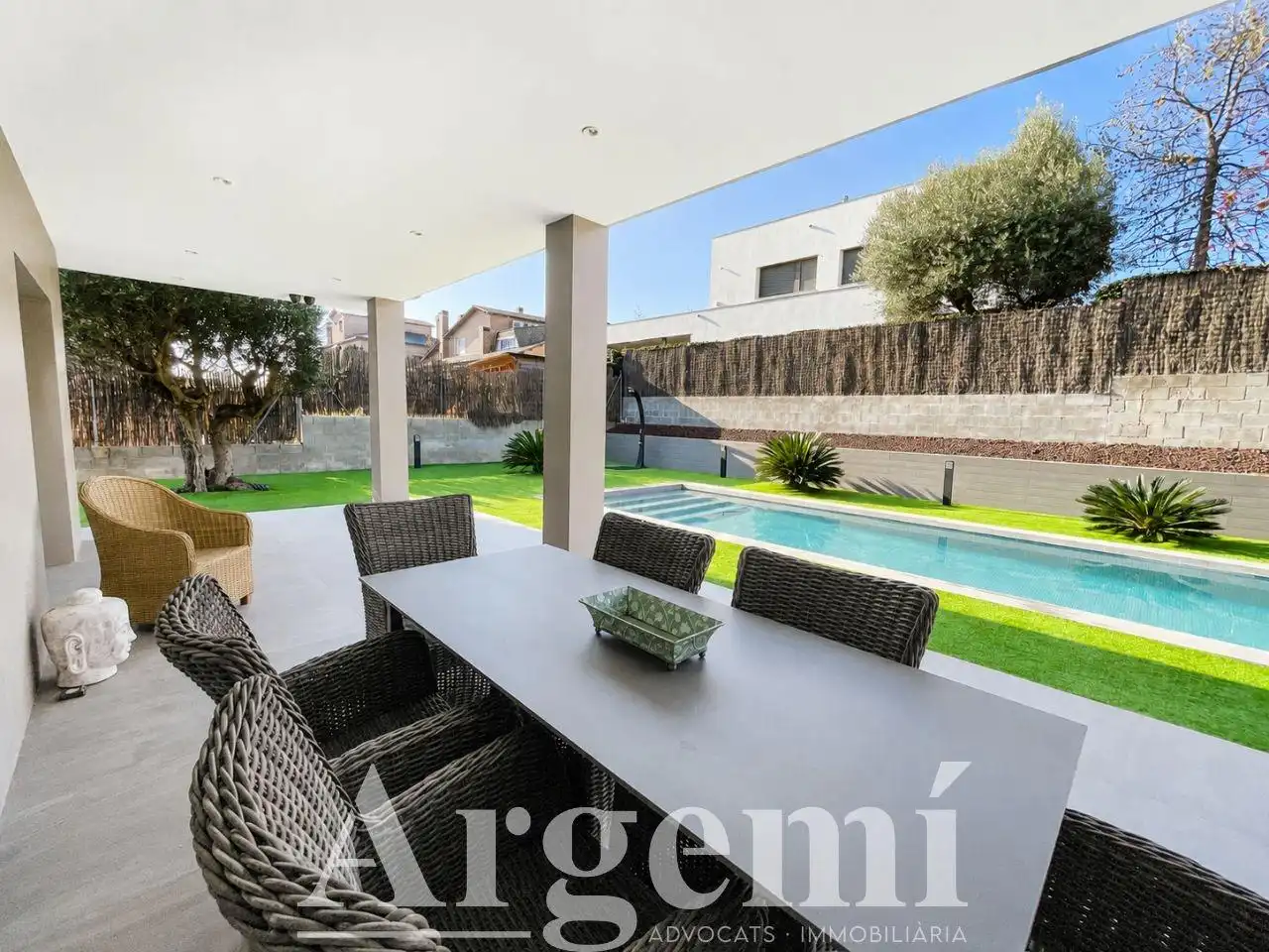 Terraza de Casa o chalet en venta en Palau-solità i Plegamans con Aire acondicionado, Calefacción y Jardín privado