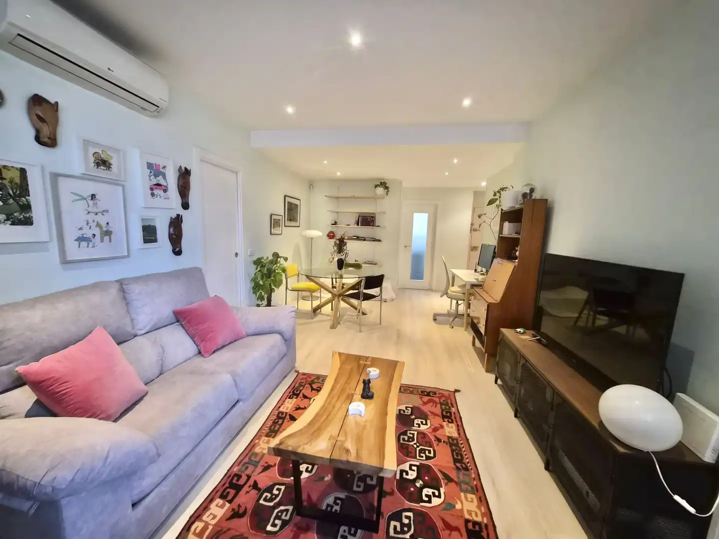 Sala d'estar de Pis en venda en Madrid amb Aire condicionat, Calefacció i Parquet