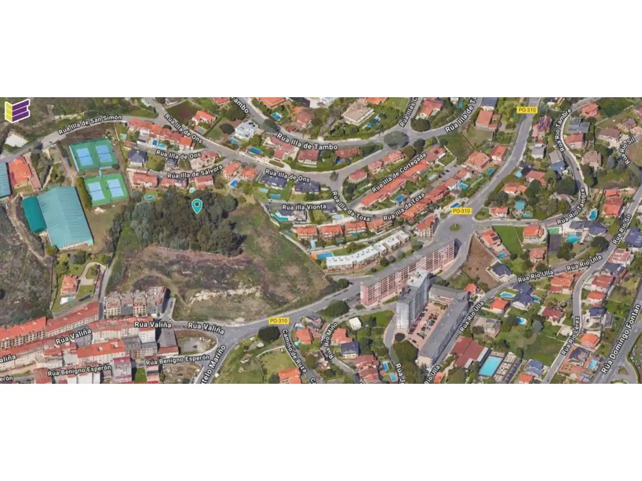 Vista exterior de Residencial en venta en Poio
