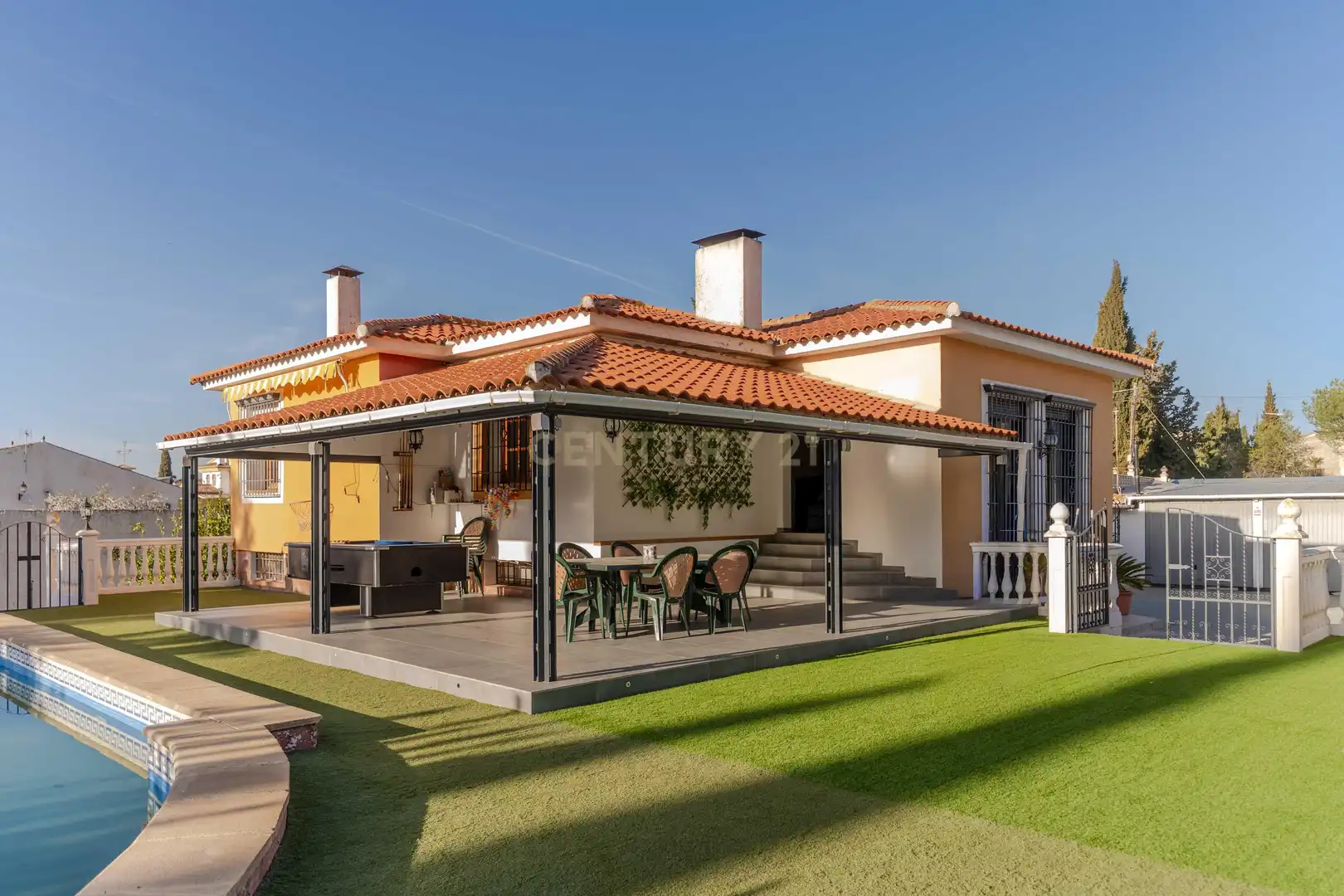 Terraza de Casa o chalet en venta en Villa de Otura con Aire acondicionado, Jardín privado y Piscina