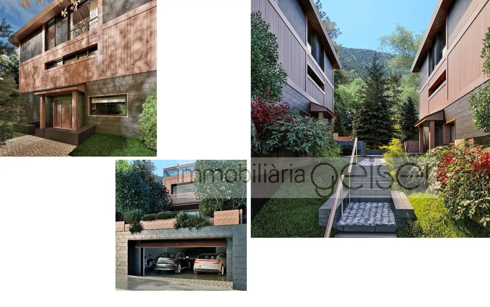Vista exterior de Casa adosada en venta en Ordino con Jardín privado, Balcón y Domótica