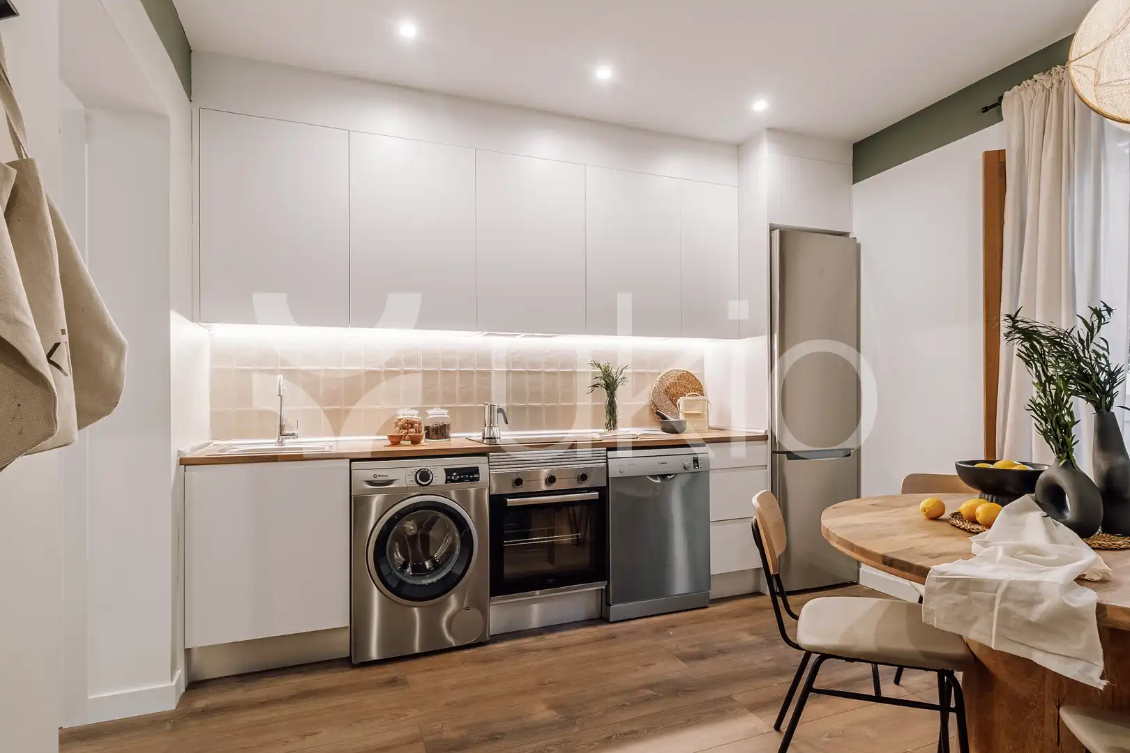 Kitchen of Apartments for rent in Madrid  with Air Conditioner, Heating and Furnished