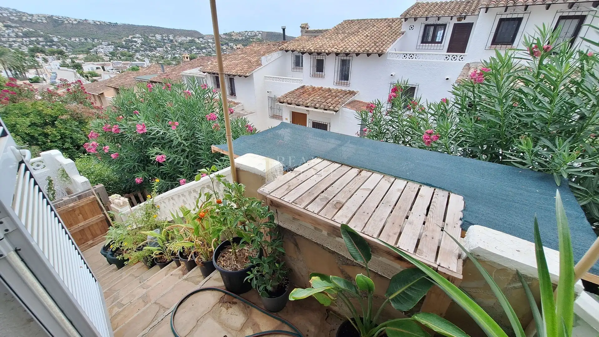 Balcony of Detached homes for sale in Moraira  with Air Conditioner, Terrace and Storage room