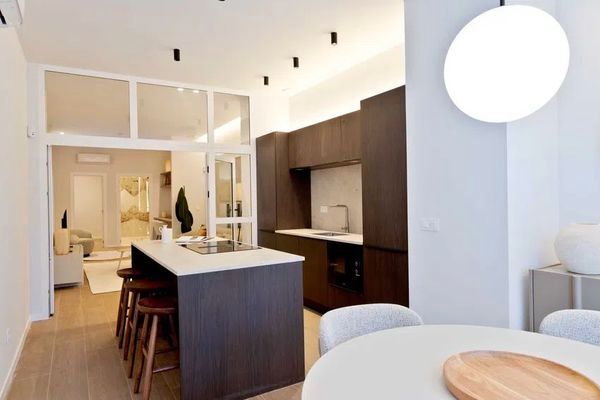 Kitchen of Flat for sale in  Valencia Capital  with Air Conditioner and Terrace