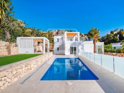 Exterior view of House or chalet for sale in Moraira  with Air Conditioner, Terrace and Swimming Pool