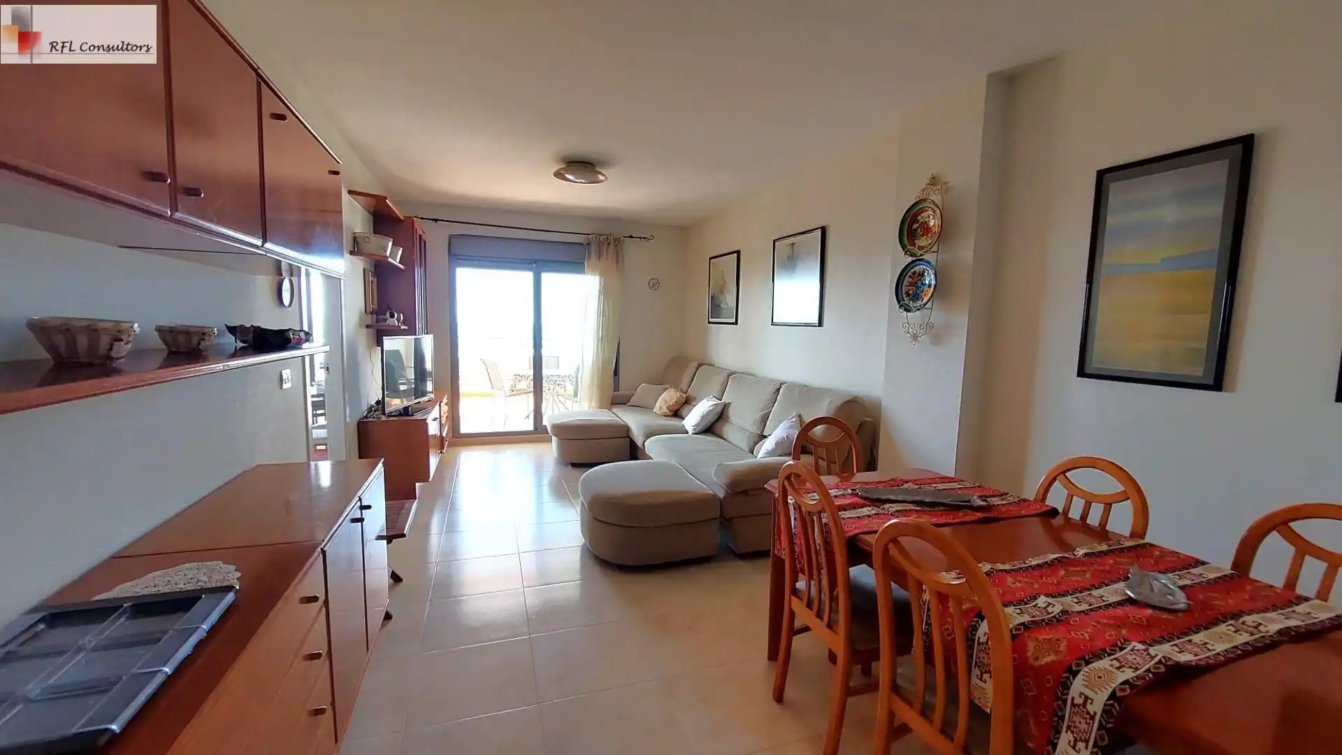 Sala de estar de Apartamento de alquiler en Torreblanca con Jardín privado, Terraza y Amueblado
