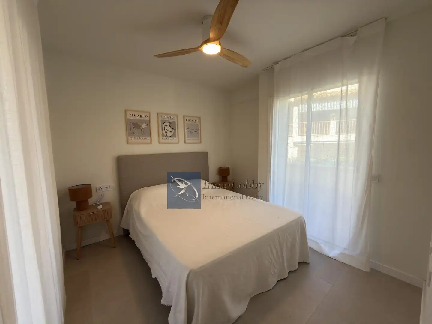 Dormitori de Apartament de lloguer en Castell d'Aro, Platja d'Aro i s'Agaró amb Aire condicionat, Calefacció i Terrassa