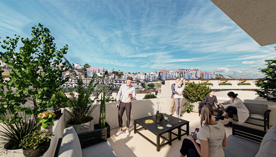 Foto 0 von Obra nueva en Mijas Costa: viviendas de 2 dormitorios con terraza, garaje y piscina salina