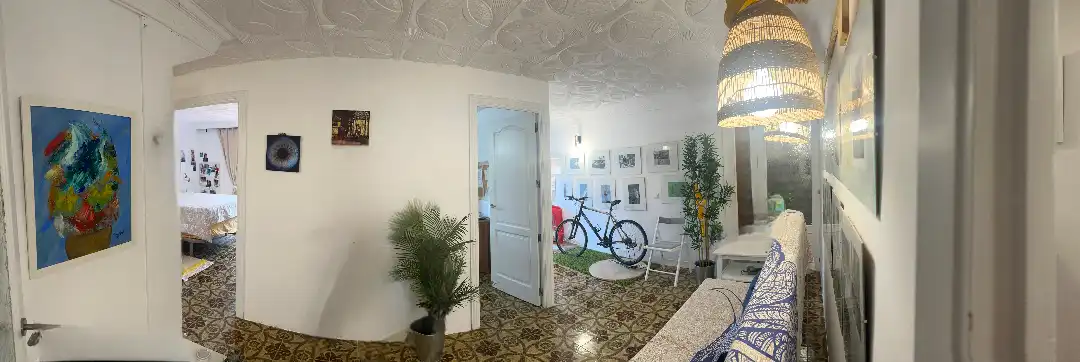 Sala d'estar de Pis en venda en  Palma de Mallorca amb Aire condicionat, Moblat i Balcó